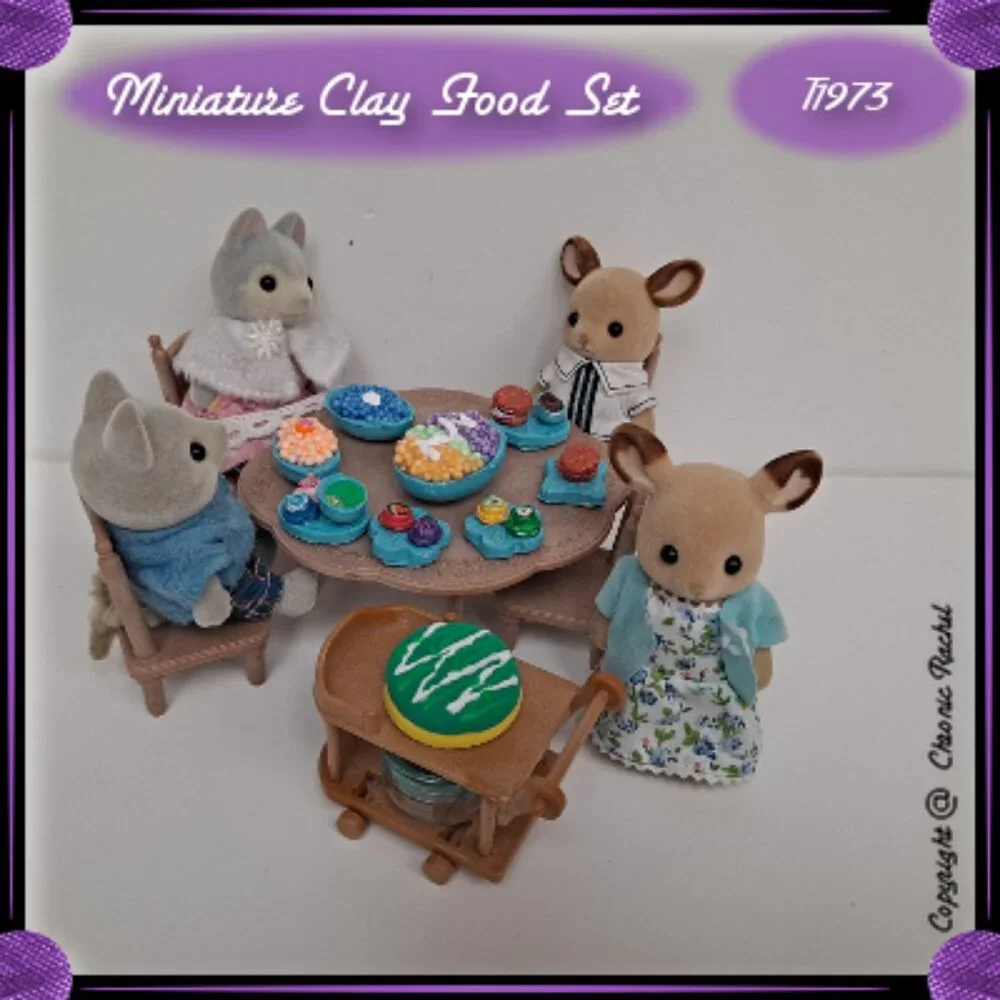 10-Piece Sky Blue Dessert Glued-Together Set
